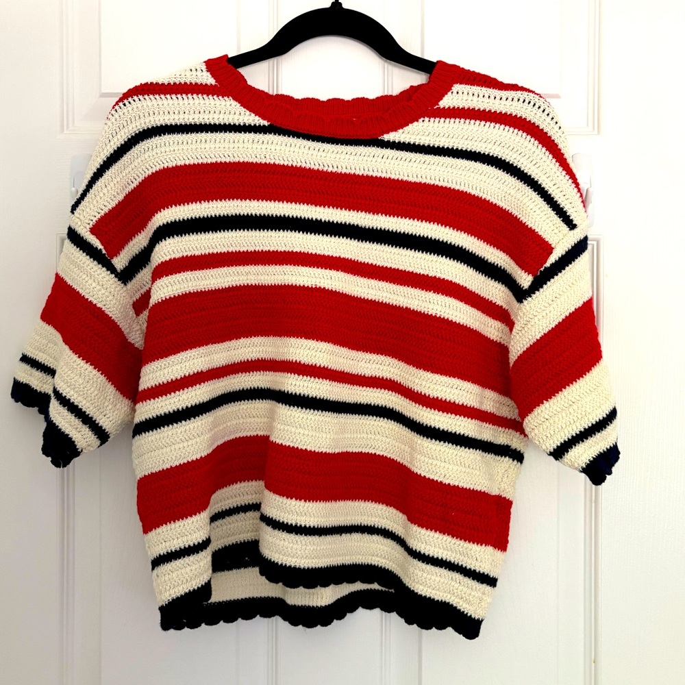 Universal Thread Red and White Striped Sweater - NWOT
